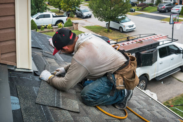 Professional Roof Repair technician working in Orleans, IN
